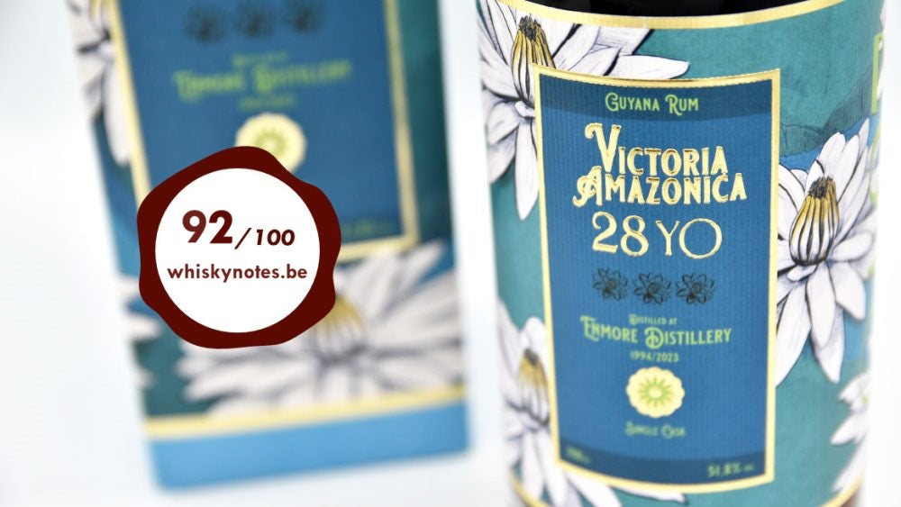 92 points from Whiskynotes.be to Enmore 28yo 1994 “Victoria Amazonica”