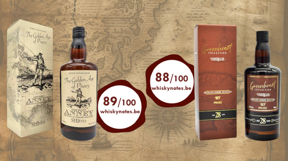 Two Enmore rums by Distilia were noted by WhiskyNotes.be