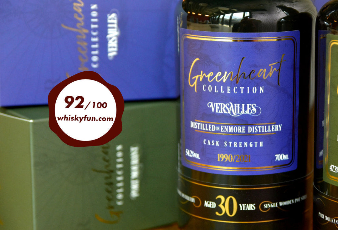 92 points from Whiskyfun.com to Versailles 1990 30yo Greenheart Collection