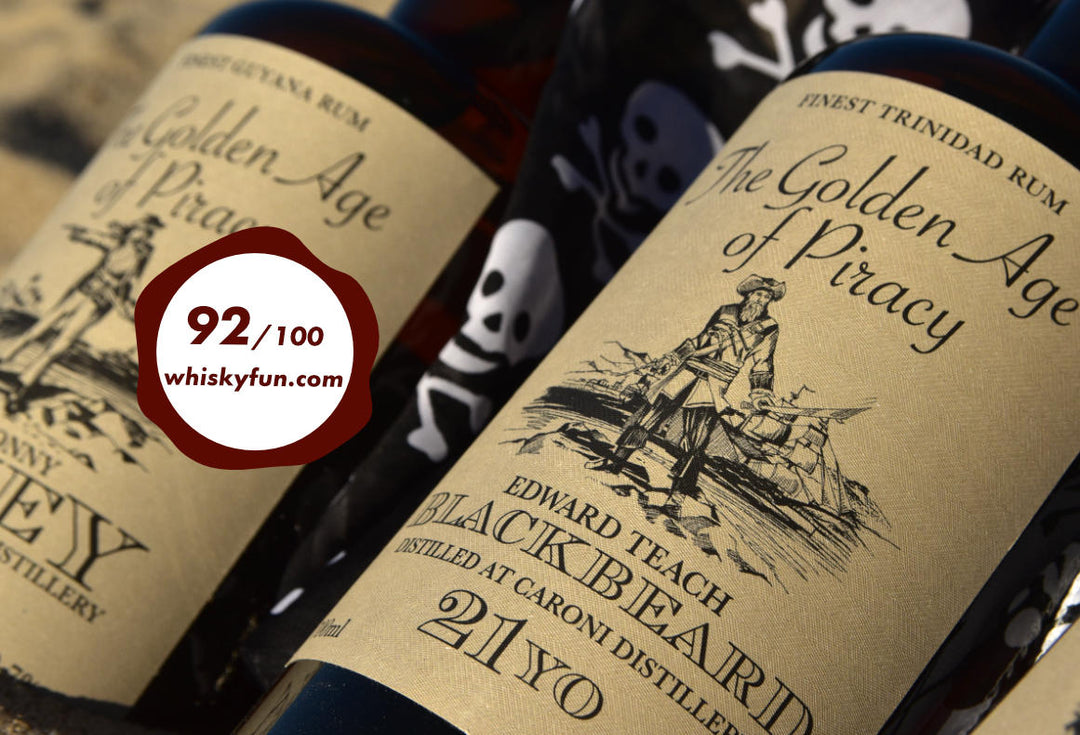 92 points from Whiskyfun.com to Caroni 1999 21yo Blackbeard
