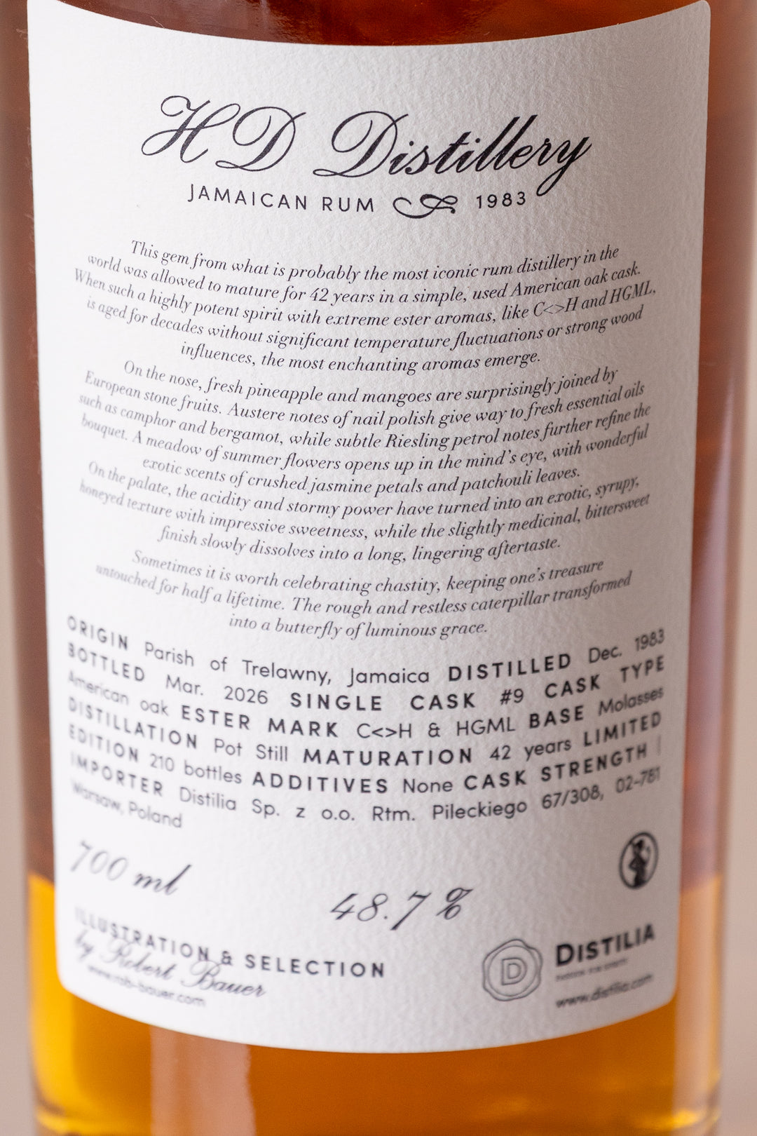 HD Distillery 1983/2026 42yo 48,7% cask #9 The Virtues - Chastity, Robert Bauer and Distilia