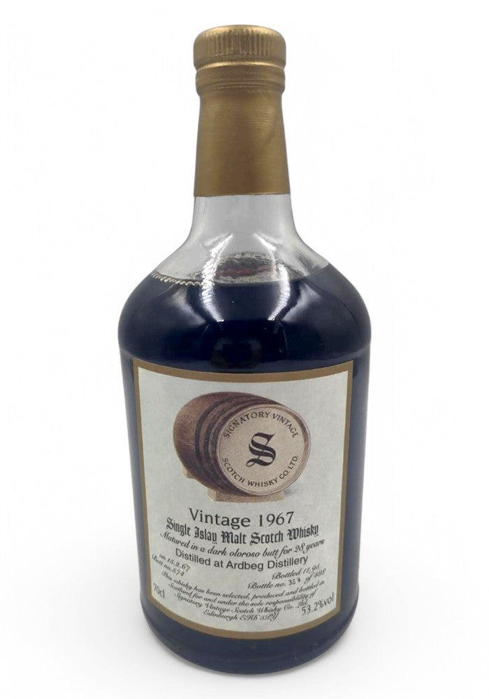 Ardbeg 1967/1995 28 ans 53,2% fût #574 Millésime Signataire