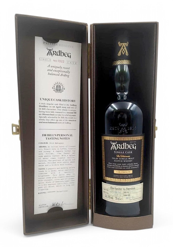 Ardbeg 2005/2020 15 ans 56,3% Single Cask #1322