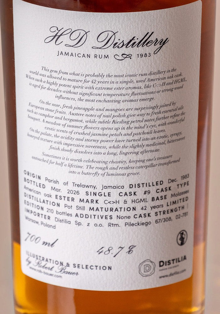 HD Distillery 1983/2026 42yo 48,7% cask #9 The Virtues - Chastity, Robert Bauer and Distilia