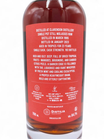 Clarendon 1995/2023 27yo 64,7% by Distilia/ Bar Lamp/ Rhum Attitude