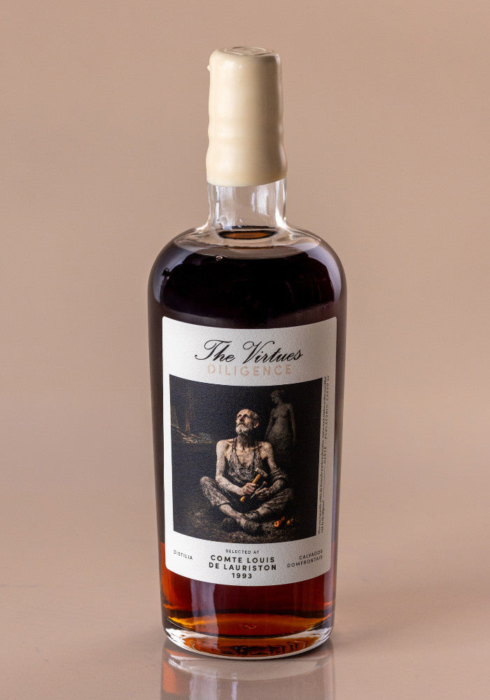 Calvados Domfrontais Comte Louis de Lauriston 1993/2024 53% The Virtues - Diligence, Robert Bauer and Distilia