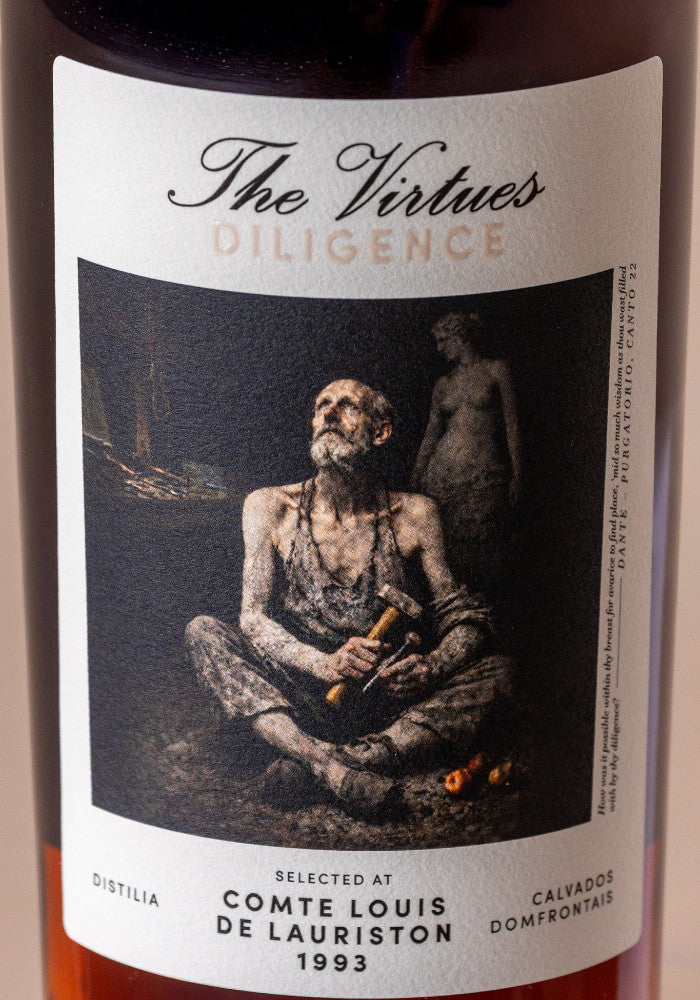 Calvados Domfrontais Comte Louis de Lauriston 1993/2024 53% The Virtues - Diligence, Robert Bauer and Distilia