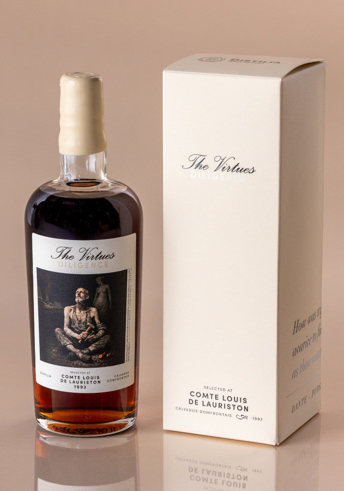 Calvados Domfrontais Comte Louis de Lauriston 1993/2024 53% The Virtues - Diligence, Robert Bauer and Distilia