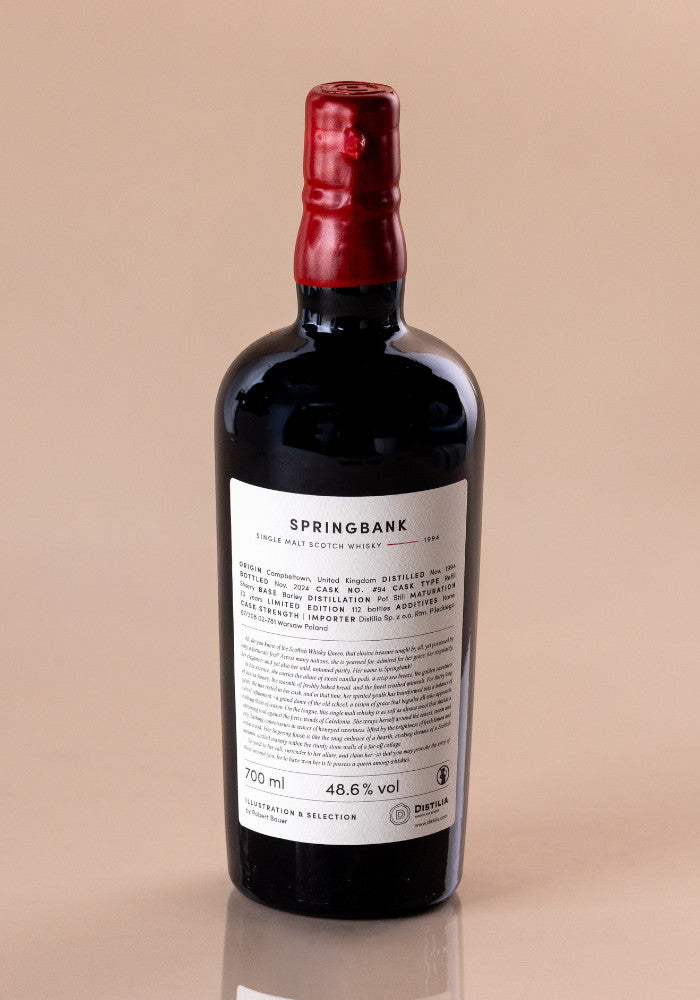 Springbank 1994/2024 30 Jahre alt 48,6% 700ml The Sins – Envy, Robert Bauer und Distilia