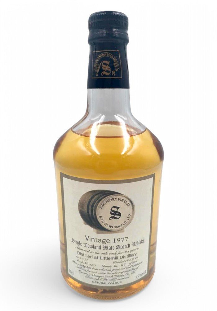 Littlemill 1977/2001 23yo 49% cask #1151 Signatory Vintage