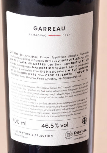 Garreau 1967/2024 46,5% 700ml The Sins – Lust, Robert Bauer and Distilia