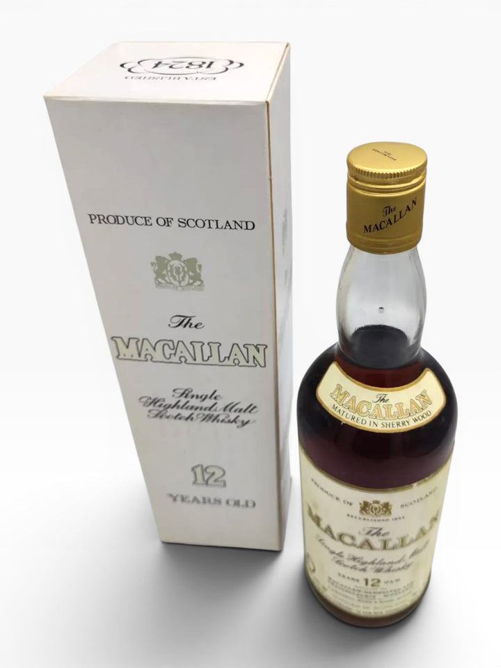 Macallan 12yo 75 proof 26 2/3 FL.OZS 43 GL 750ml Importé Par. Corade