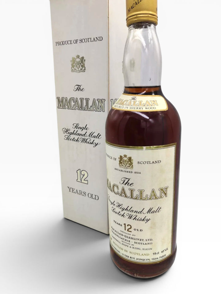 Macallan 12yo 75 proof 26 2/3 FL.OZS 43 GL 750ml Importé Par. Corade