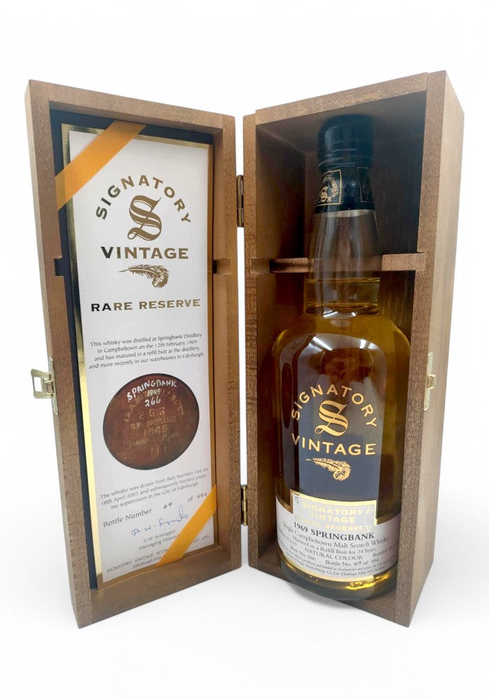 Springbank 1969/2003 34yo 56.7% cask #266 Signatory Vintage