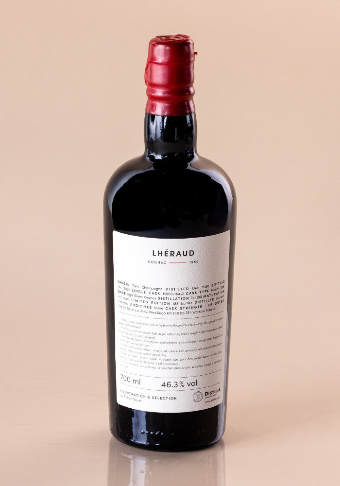 Lhéraud 1980/2025 44 Jahre 46,3 % 700 ml Die Sünden – Vanity, Robert Bauer und Distilia