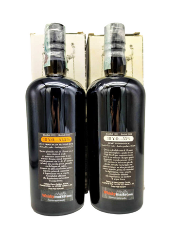 Caroni 1992/2010 18y Set of 2 bottles 61,2% and 55%