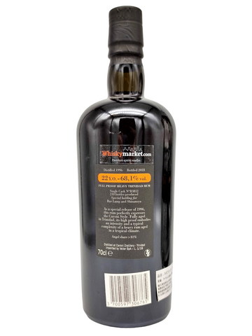 Caroni 1996/2018 22 ans 68,1% fût n° 3812 Shinanoya Velier
