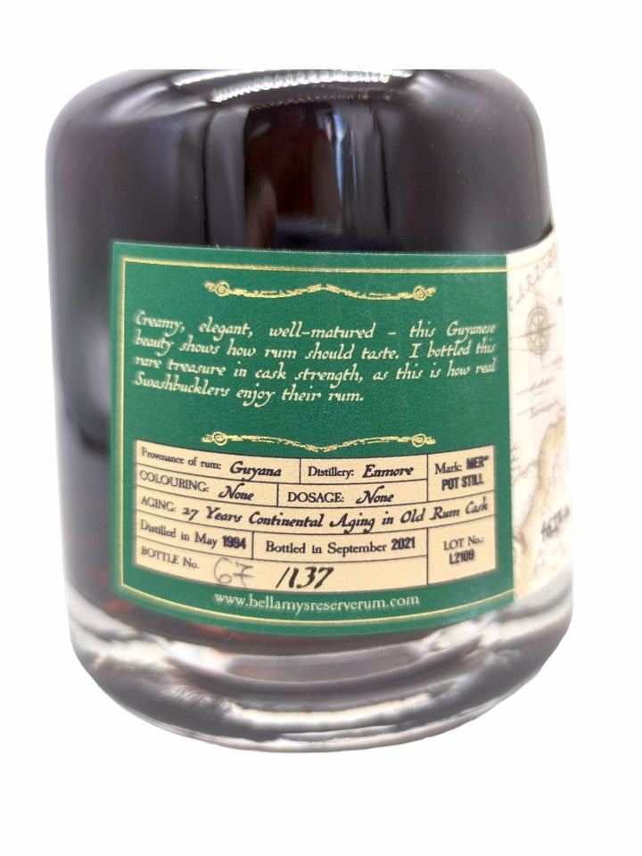 Enmore 1994/2022 27yo 46,2% Bellamy's Reserve - label