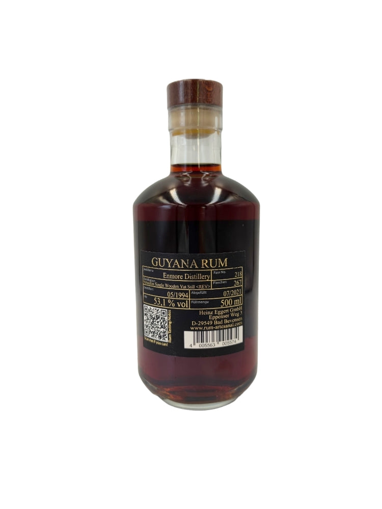 Enmore 1994 27yo 53,1% cask#218 REV Guyana Rum Artesanal, Distilia Shop