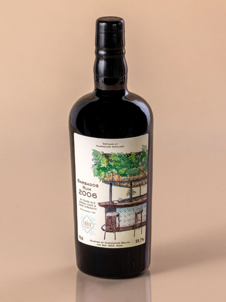 Foursquare 2006/2025 18yo 59,7% cask #38, Distilia for Bar 1802