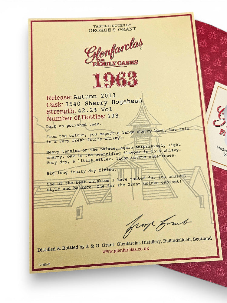Glenfarclas 1963/2013 The Family Cask #3540 42,2% 700ml