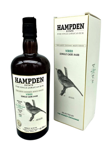 Hampden Endemic Birds VIREO cask#488 TWE Trelawny Endemic Birds, bottle