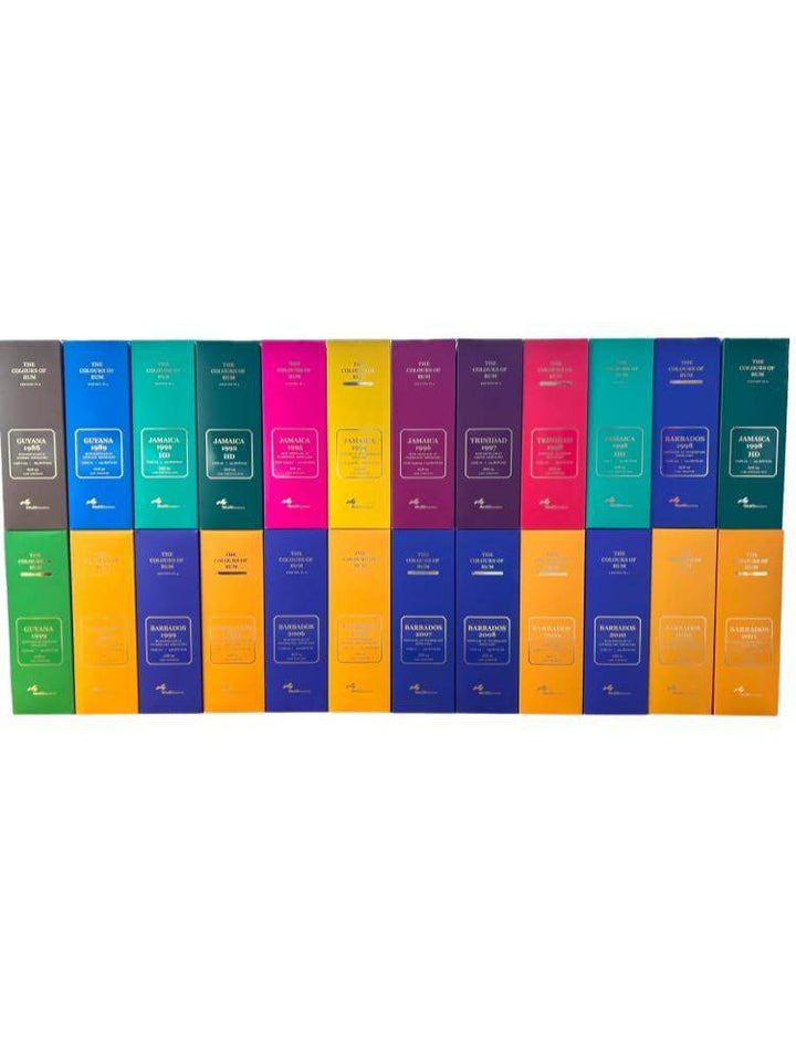 Set mit 24 Flaschen Single Cask The Colours of Rum Wealth Solutions
