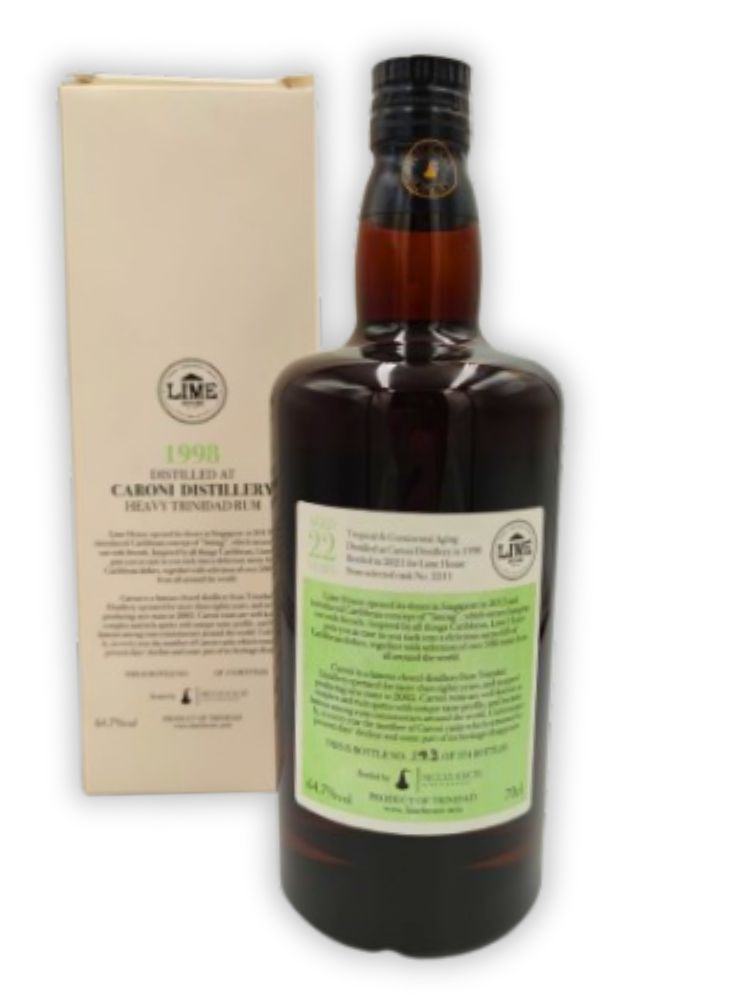 Caroni 1998 22 YO 64,7% cask#2211 Heavy Trinidad Rum | 2021 Edition Lime House