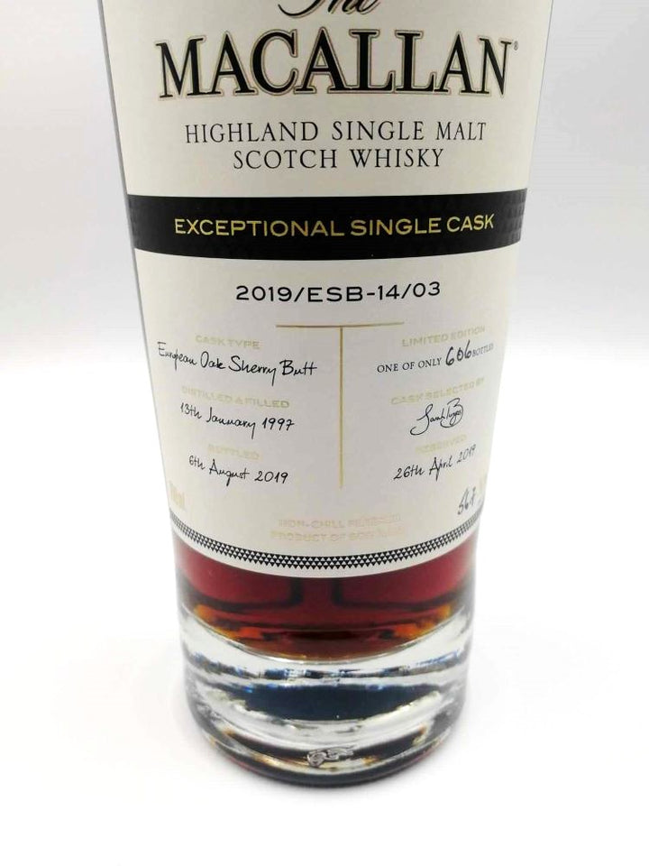 Macallan 1997/2019 22yo 56,7% Exceptional Single Cask 2019 esb1403