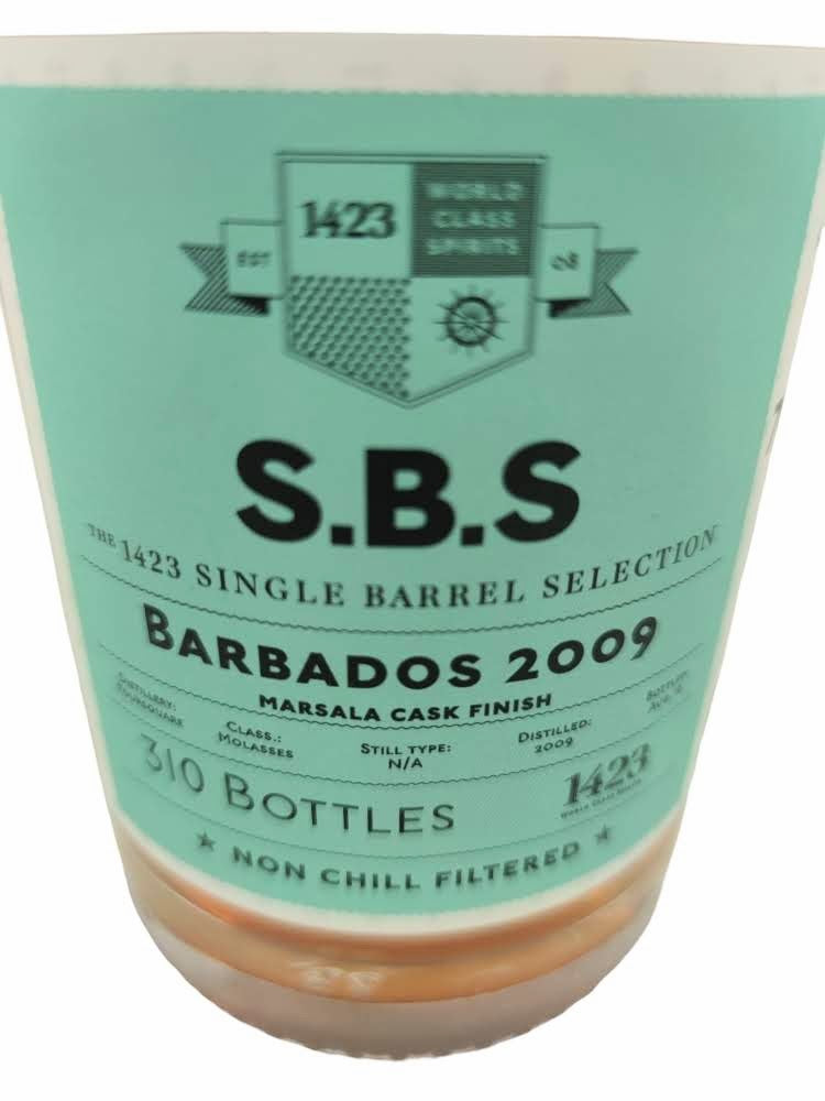 S.B.S Barbados 2009 52% label