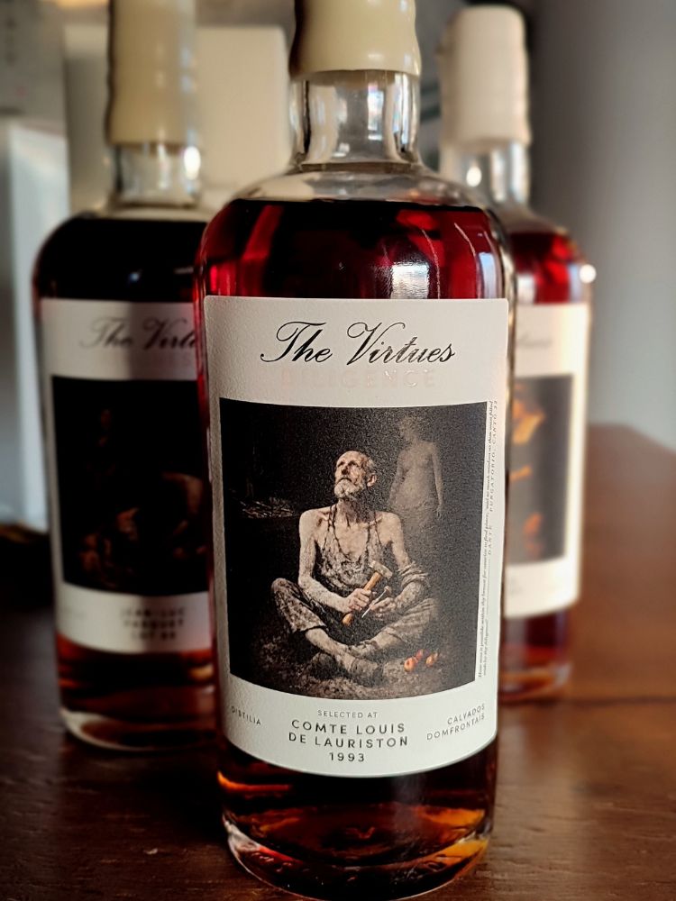 Calvados Domfrontais Comte Louis de Lauriston 1993/2024 53% The Virtues - Diligence, Robert Bauer and Distilia