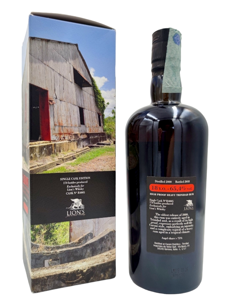 Caroni 2000-2018 18yo 65,4% cask#R4005 Lions Whisky