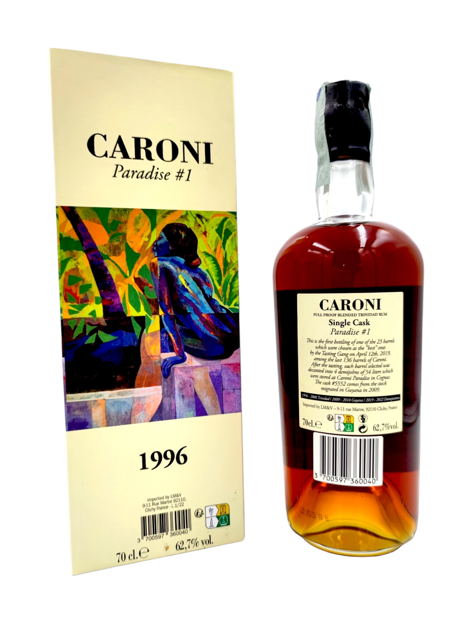 Caroni Paradise #1 Velier 1996-2022 26yo 62,7% cask#5552