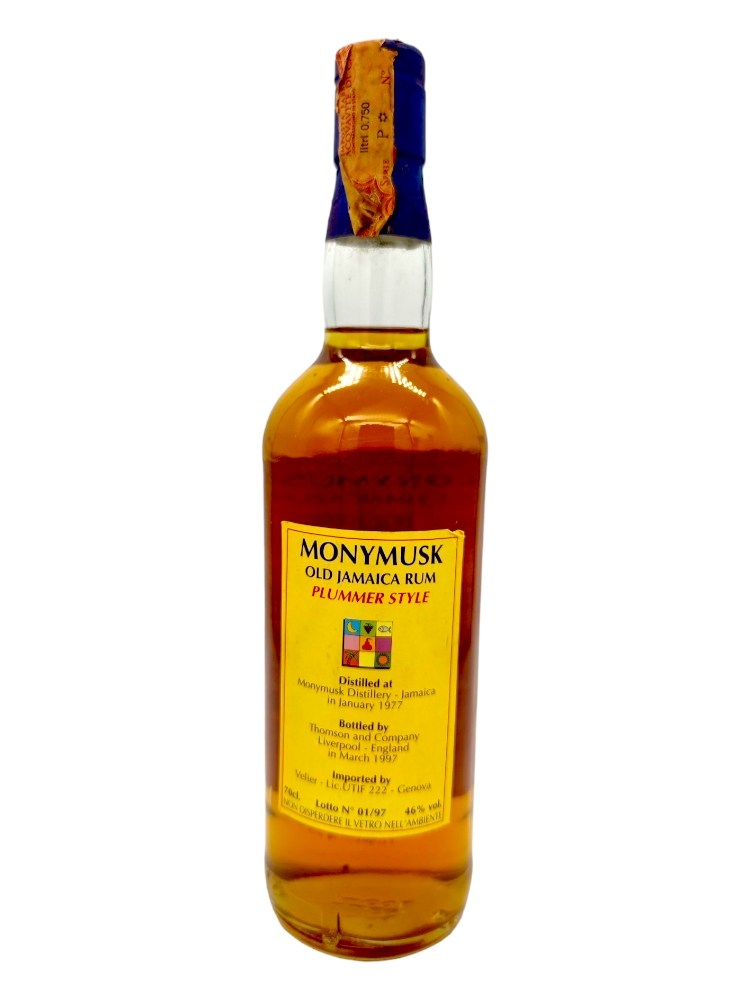 Monymusk 1977 20yo 46% Velier Clarendon Old Jamaica Rum Plummer Style