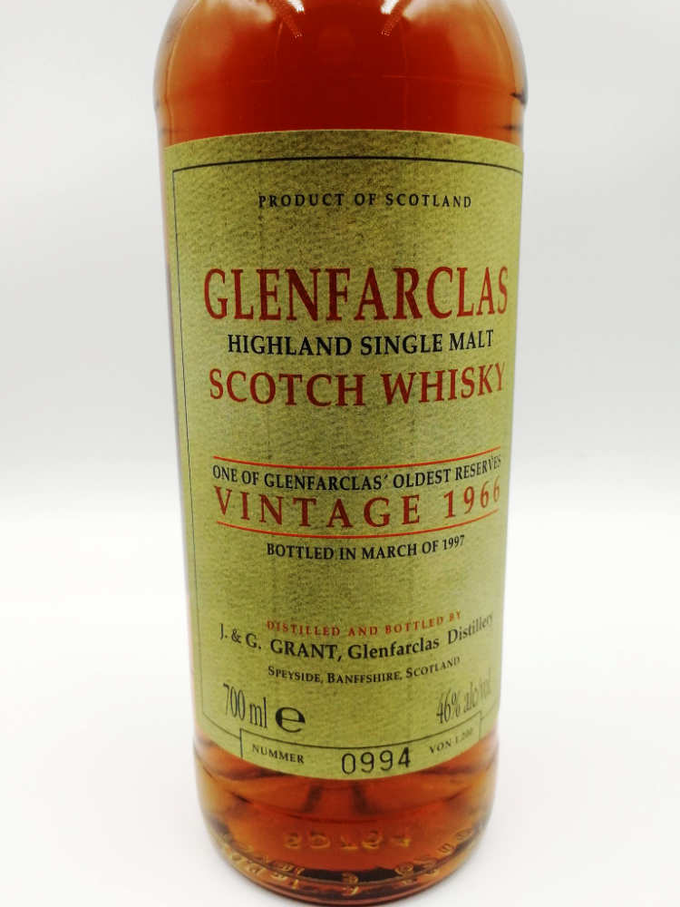 Glenfarclas 1966 46% Vitnage label